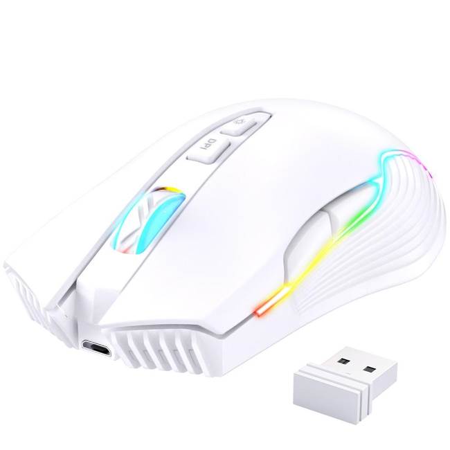 ONIKUMA Беспроводная игровая мышь USB 2,4G RGB Golwing 3000 точек на дюйм, удобная игровая мышь с аккумулятором большой емкости   2