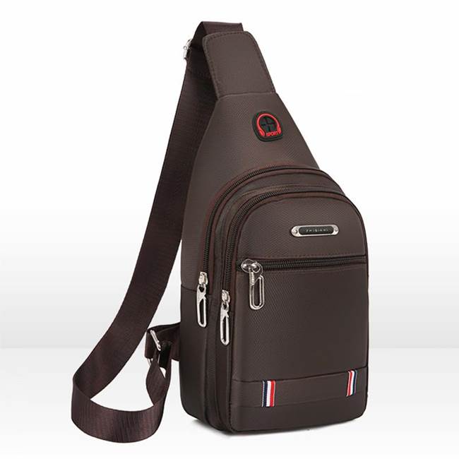 Tide Canvas Повседневный спортивный небольшой рюкзак из ткани Оксфорд Сумка через плечо Нагрудная сумка 3
