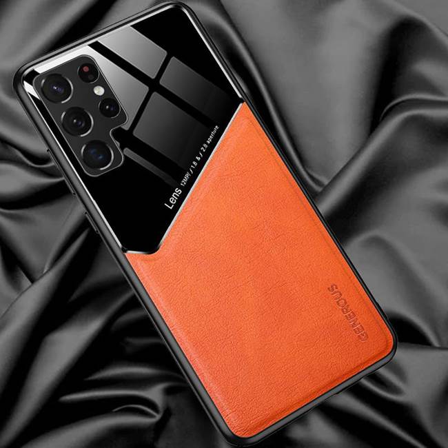Чехол для Samsung S 22 Ultra с кожаной текстурой, автомобильный магнитный чехол для телефона Samsung Galaxy S23 Ultra 23 Plus 22Ultra 4