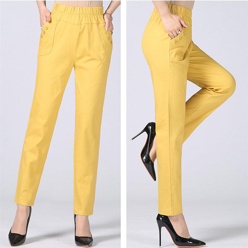 Брюки для женщин с высокой талией. Plus Size 9
