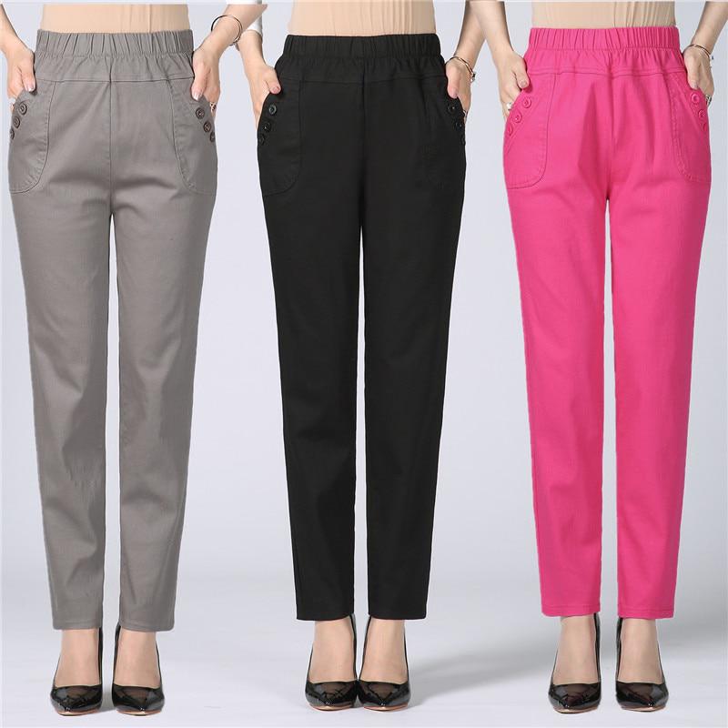 Брюки для женщин с высокой талией. Plus Size