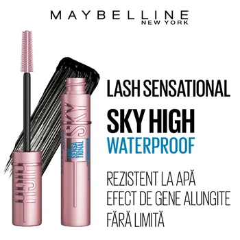 Mascara Lash Sensational Sky High Waterproof, 6ml, Maybelline 6